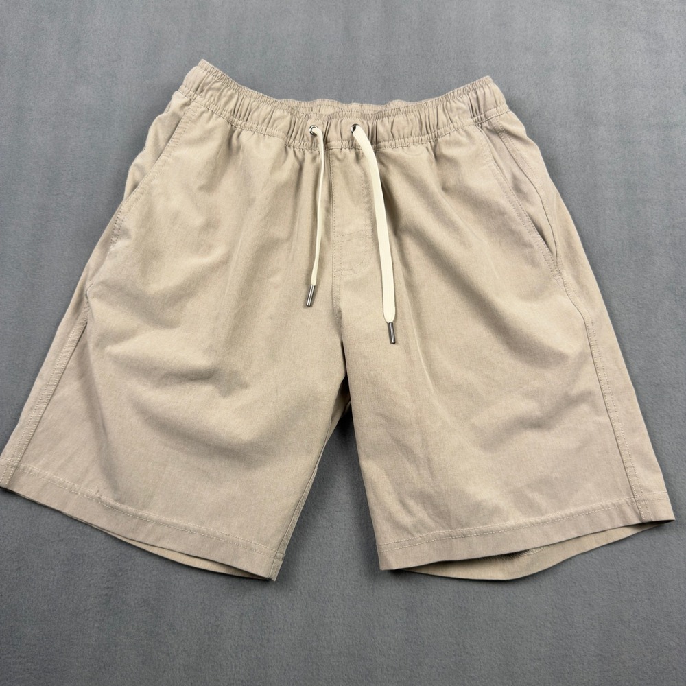 Fair Harbor The Bungalow Trunk Mens Small Tan Khaki Lined Swim Board Shorts